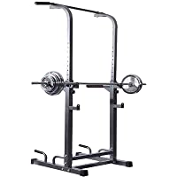HSGAV Rack Sentadilla Soporte Estante-Ajustable Barra Levantamiento Pesas Gimnasio MAX 200 KG Acero